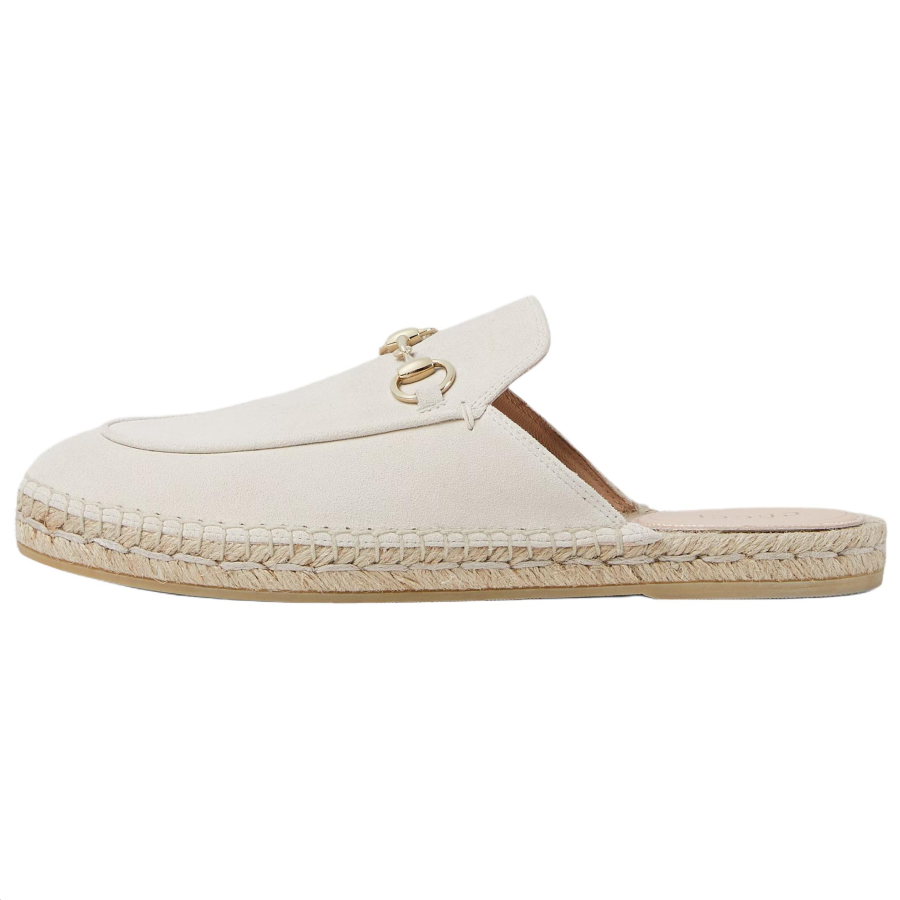 GUCCI Closed Toe Slippers Women's Ivory White