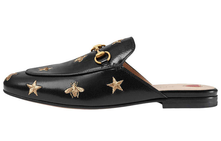GUCCI Closed Toe Slippers Women's Black
