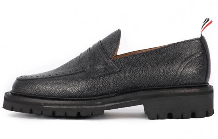 THOM BROWNE THOM BROWNE RWB-stripe Leather Loafers