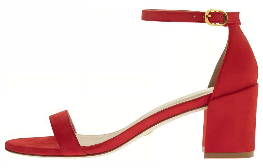 Stuart Weitzman Stuart Weitzman/SW Simple Fashion Trend One Strap Sandals 6.5cm Women's Red