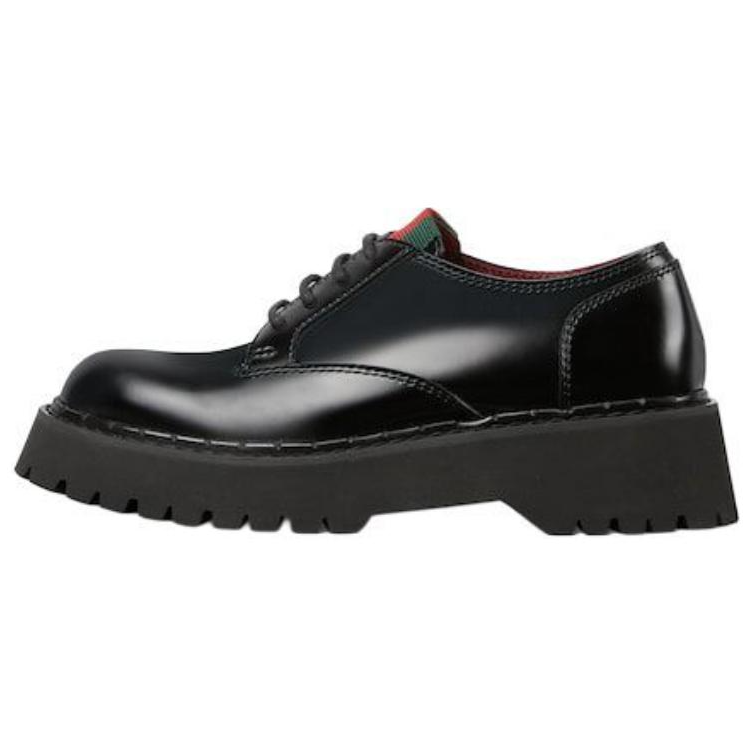 Gucci Wmns Web Lace Up 'Black' Women's