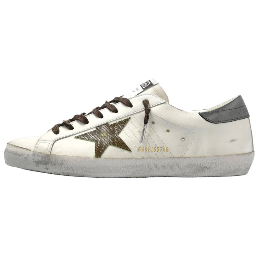 Golden Goose Super Star Low top Skateboard Shoes Men's White