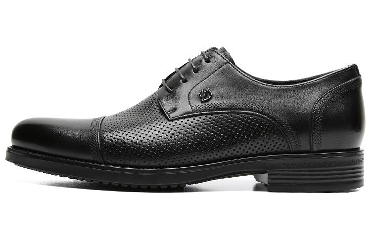 S.T.Dupont S. T.DUPONT Cow Leather Dress Shoes Men's Black