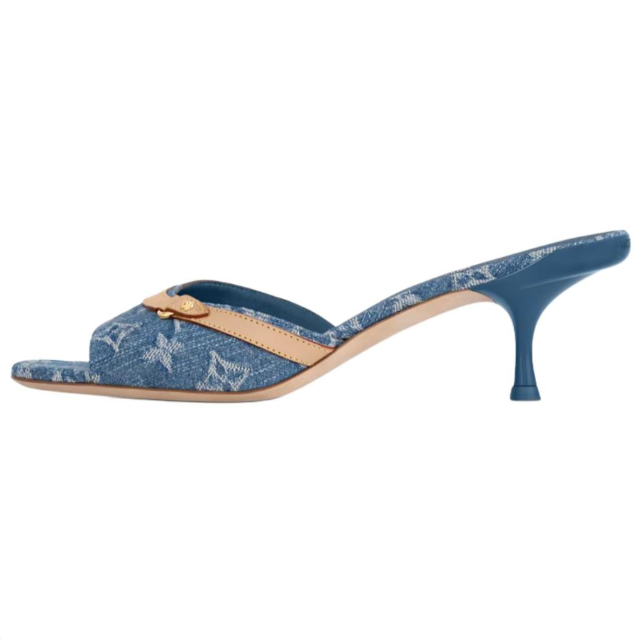 LOUIS VUITTON 6AM Quiet Slide Slippers Women's Blue