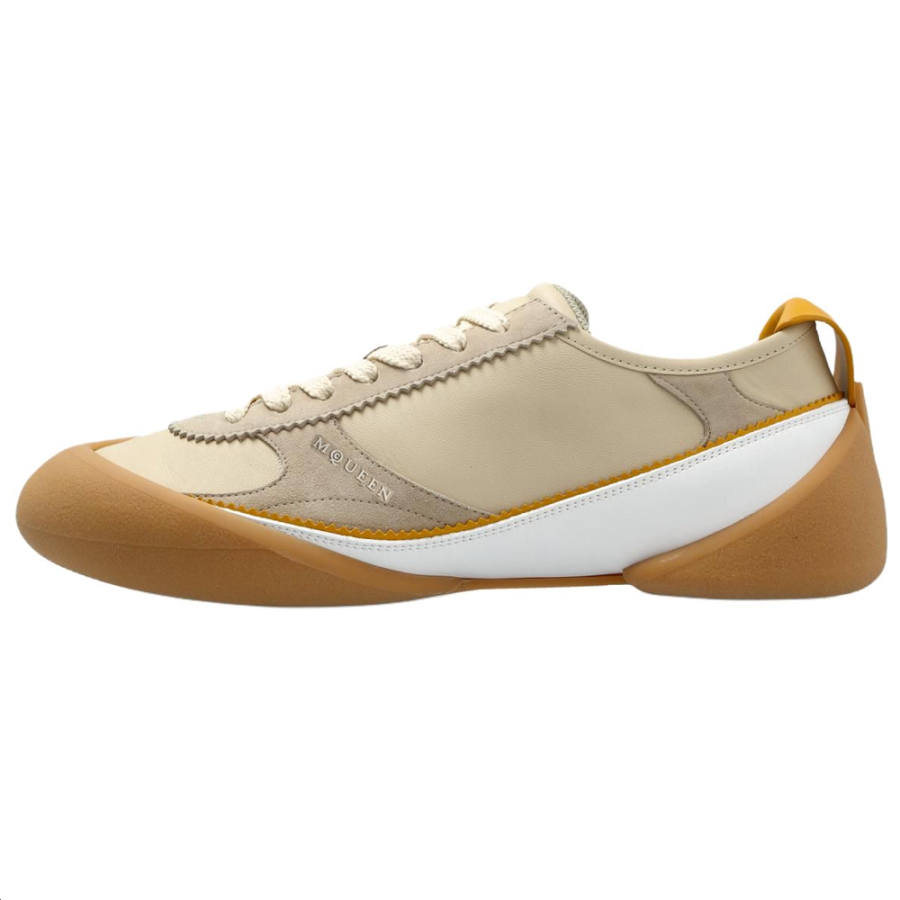Alexander McQueen Leather, Suede Low top Casual Shoes Men's Beige