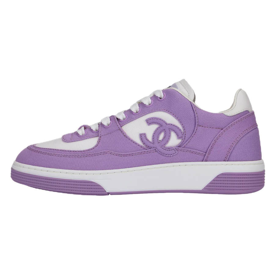 CHANEL Low top Skateboard Shoes Women's Light Purple