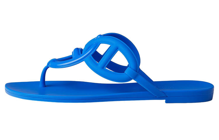 HERMES HERMES Egerie Flip Flops Women's Blue