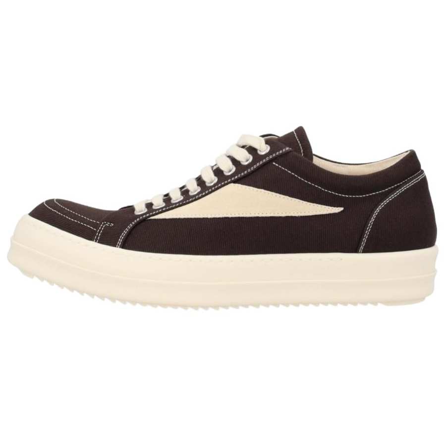 Rick Owens DRKSHDW Vintage Low top Canvas Shoes Men's Brown