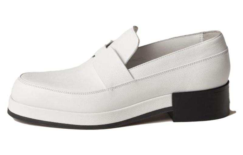 HERMES HERMES Gatsby Loafers Women's White