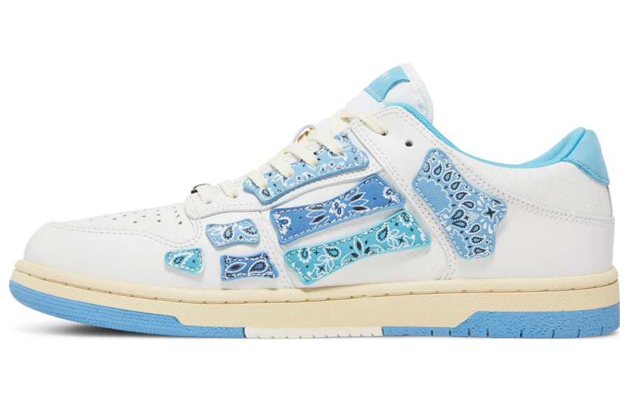 AMIRI Low top Stylish Skateboarding Shoes Men's Blue White