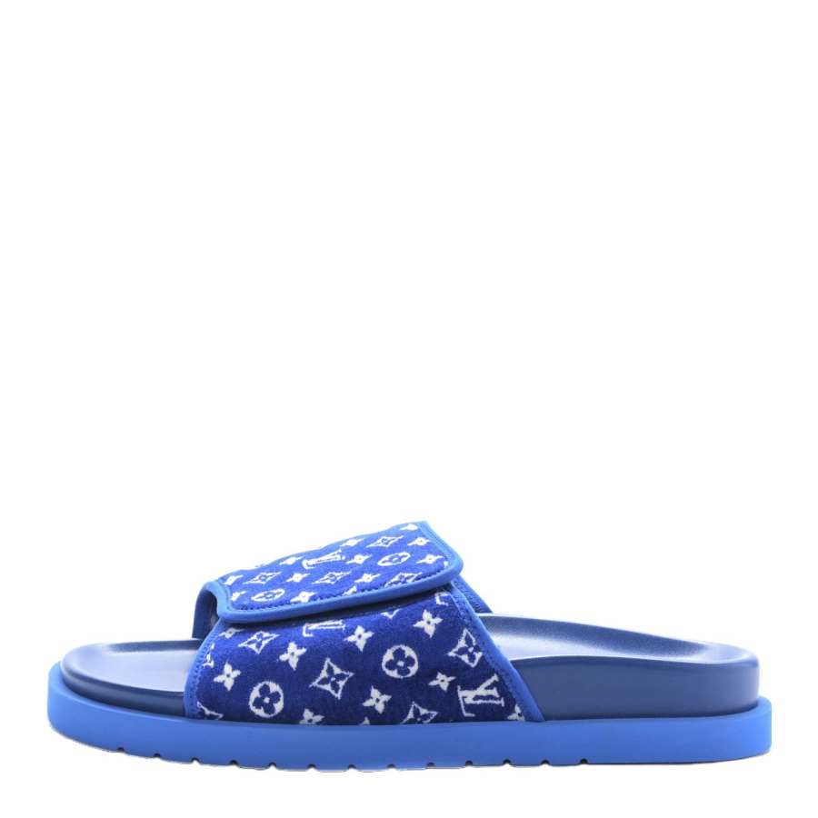LOUIS VUITTON LOUIS VUITTON Miami Slide Slippers Men's Blue