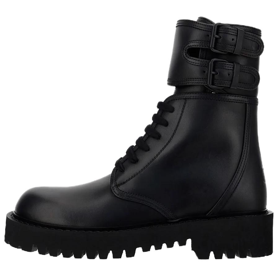 Valentino Garavani Leather Ankle Boots Men's Black