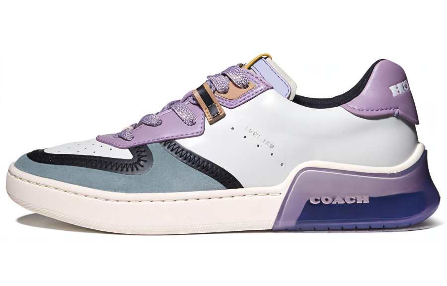 COACH CitySole Court Low top Stylish Skateboarding Shoes Women's Purple