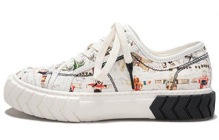 Both Canvas Shoes Women's Low Top White Black