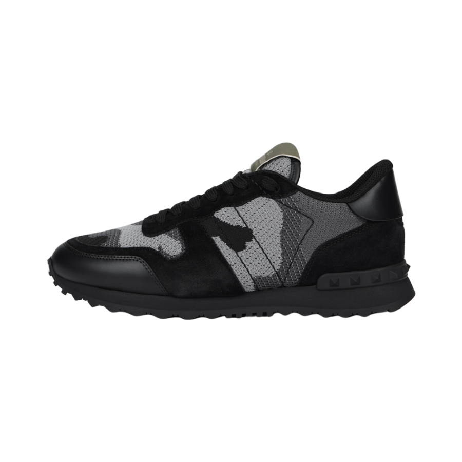 Valentino Rockrunner Fabric Abrasion Resistant, Breathable, Lightweight Low top Casual Shoes Men's Black