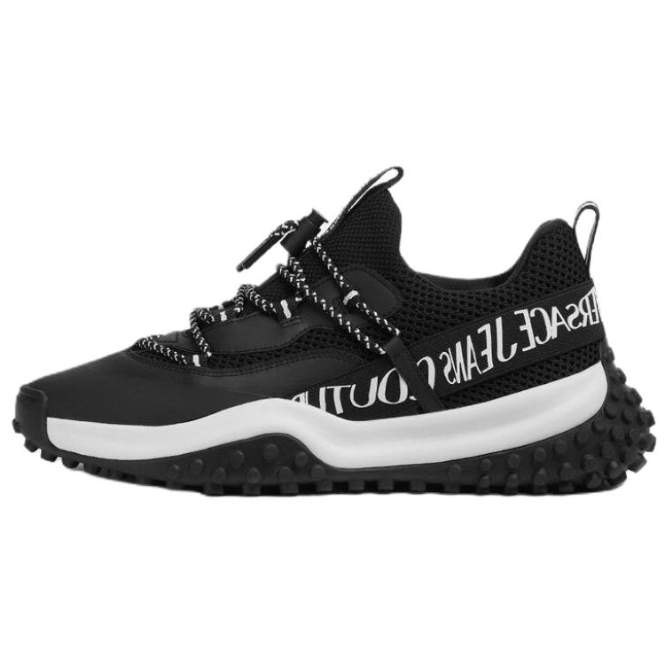 VERSACE JEANS COUTURE Logo Hyber Low top Casual Shoes Men's Black