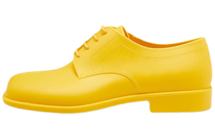 Maison Margiela Tabi Leather Casual Shoes Women's Yellow