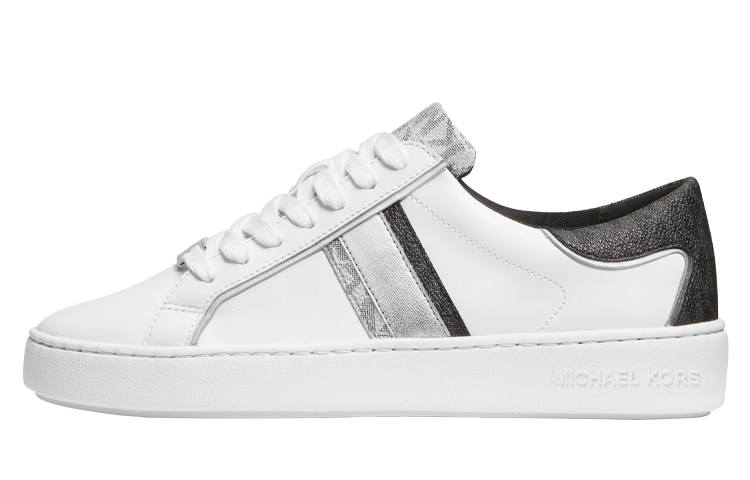 MICHAEL KORS Cow Leather Low top Stylish Skateboarding Shoes Women's Black White