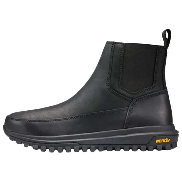 G.H. Bass & Co. Morette Cow Leather Short Chelsea Boots 4cm Men's Black