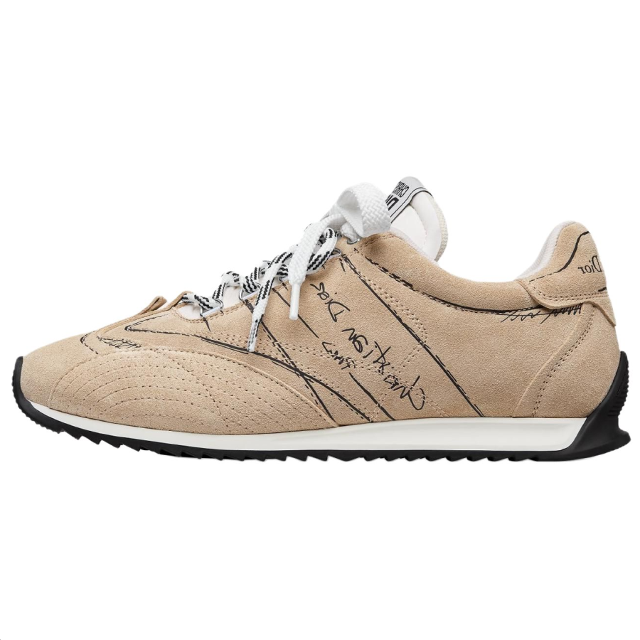 DIOR D Sketch Low top Casual Shoes Women's Nude Pink