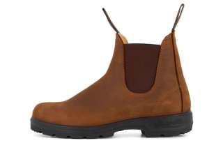 Blundstone Leather Short Chelsea Boots Unisex Brown