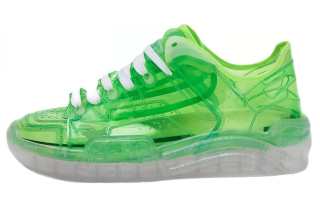 GCDS TRANSPARENT SKATE Comfortable Low top Stylish Skateboarding Shoes Unisex Green