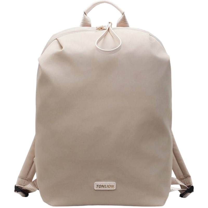 Tonlion Nylon Fabric Backpack Large Women's Ecru