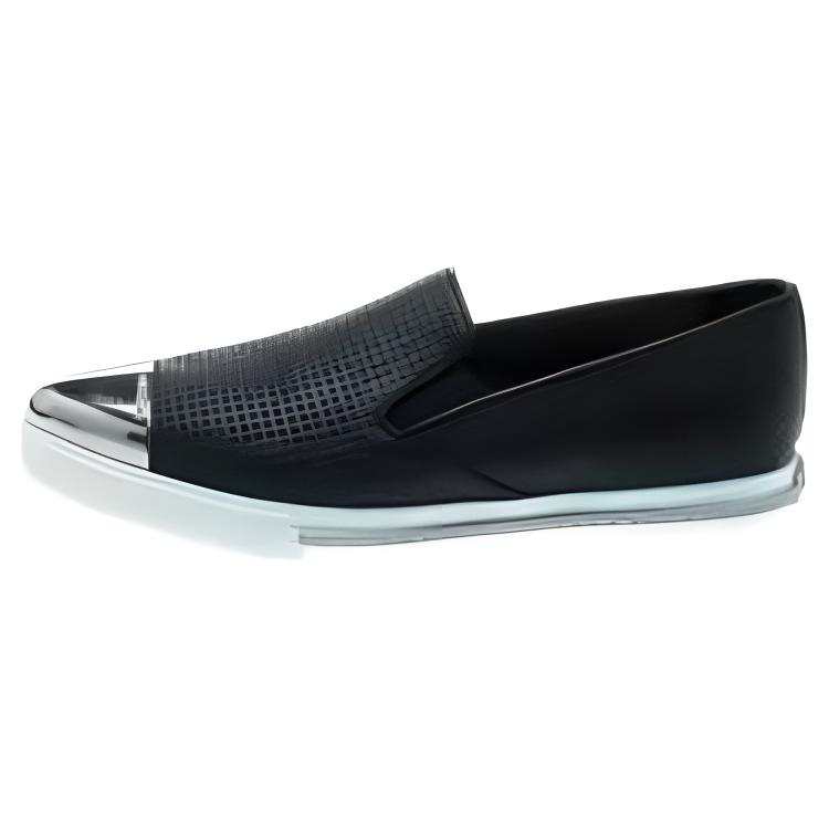 MIU MIU Genuine Leather Casual Shoes Women's Blue