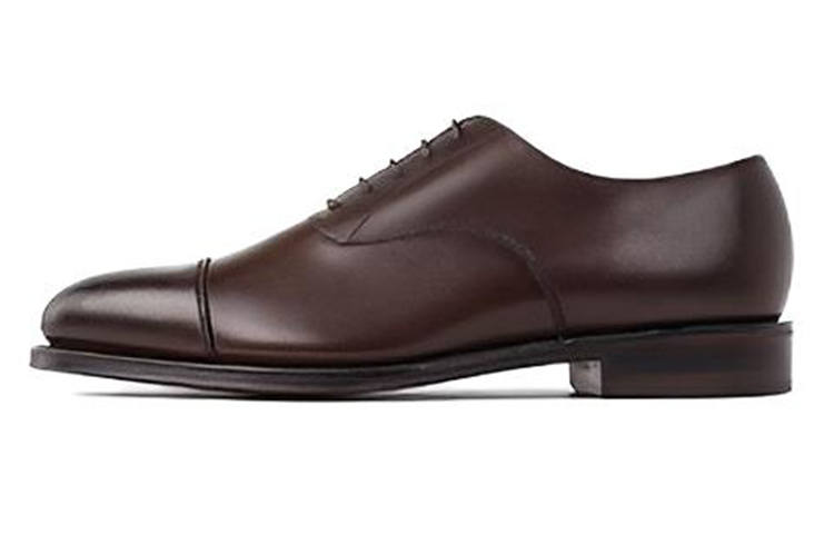 LOAKE Top Grain Cow Leather Men's Casual Shoes Men's Dark Brown