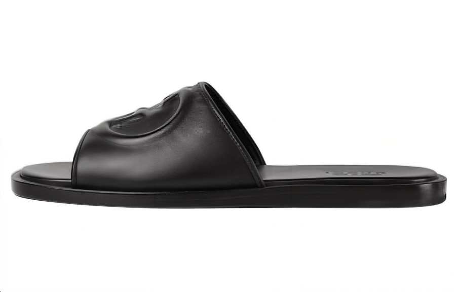 GUCCI Gucci Slide Sandal 'Interlocking G - Black'