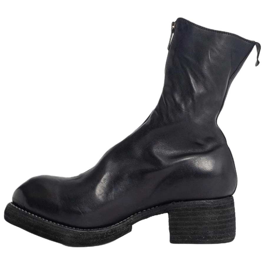 GUIDI PL2 Leather Ankle Boots Women's Black