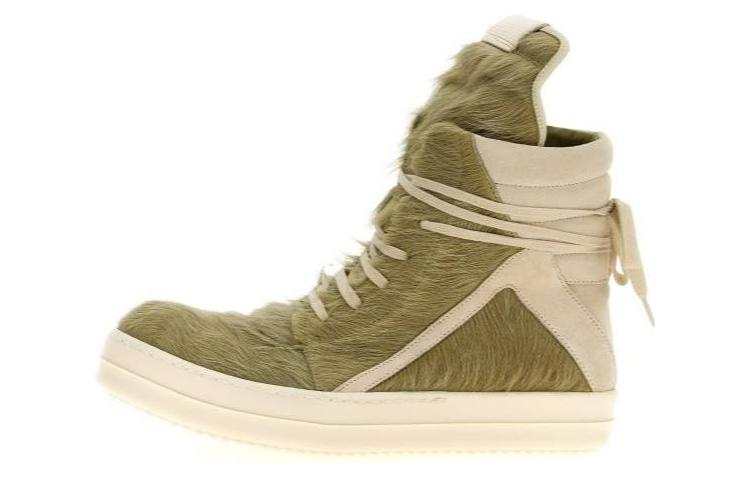 RICK OWENS RICK OWENS/RO Geobasket High top Skateboard Shoes Men's Green