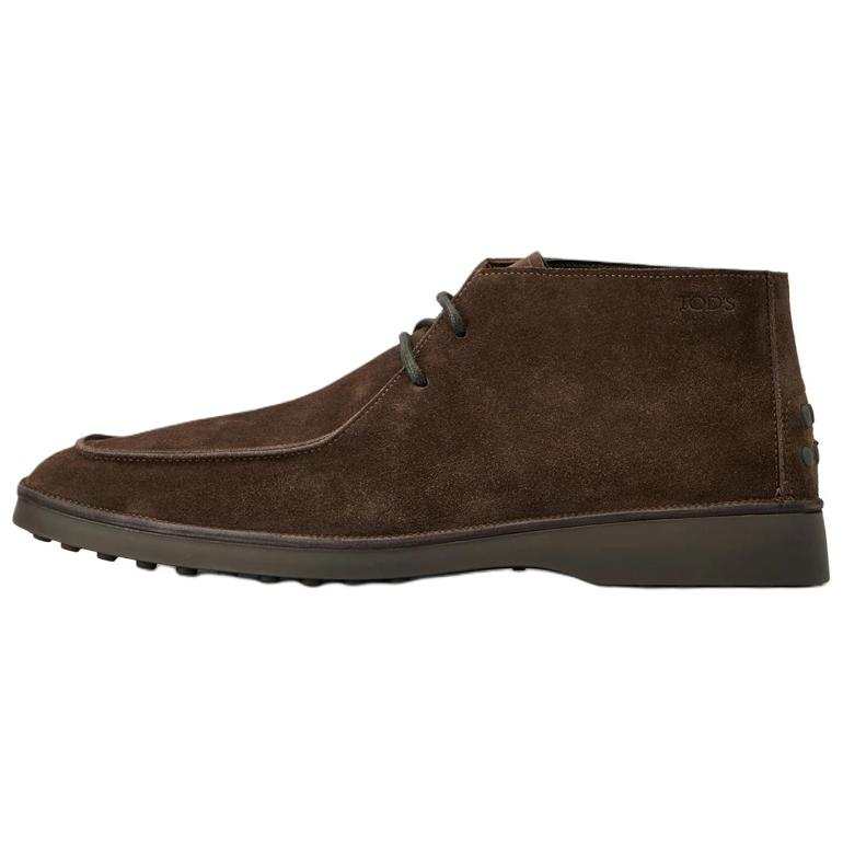 TOD'S Calfskin Ankle Boots Men's Brown