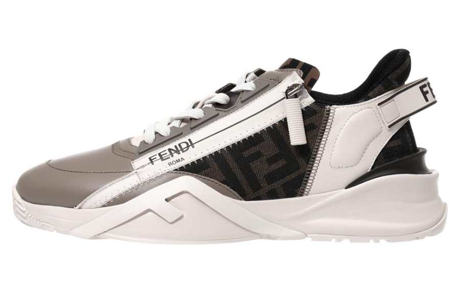 FENDI FENDI Flow Leather Jacquard Beige