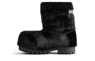 Balenciaga Alaska Low Faux-fur Boots