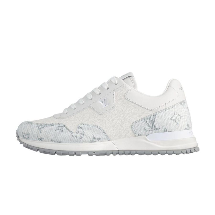 LOUIS VUITTON Run Away Cow Leather Low top Casual Shoes Men's White