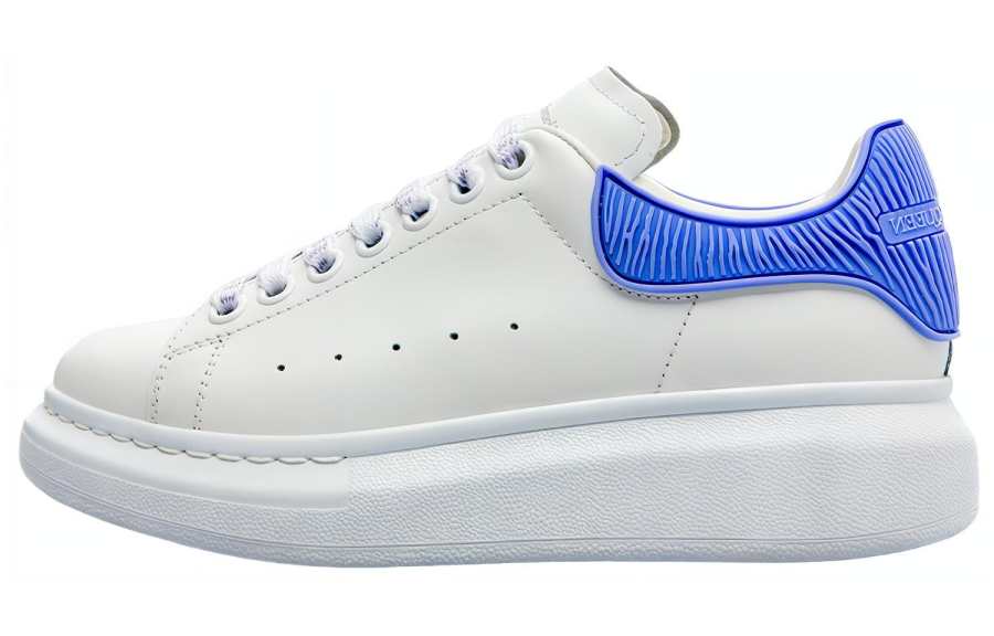 Alexander McQueen Oversized Shoes 'Cream White Electric Blue' Women's