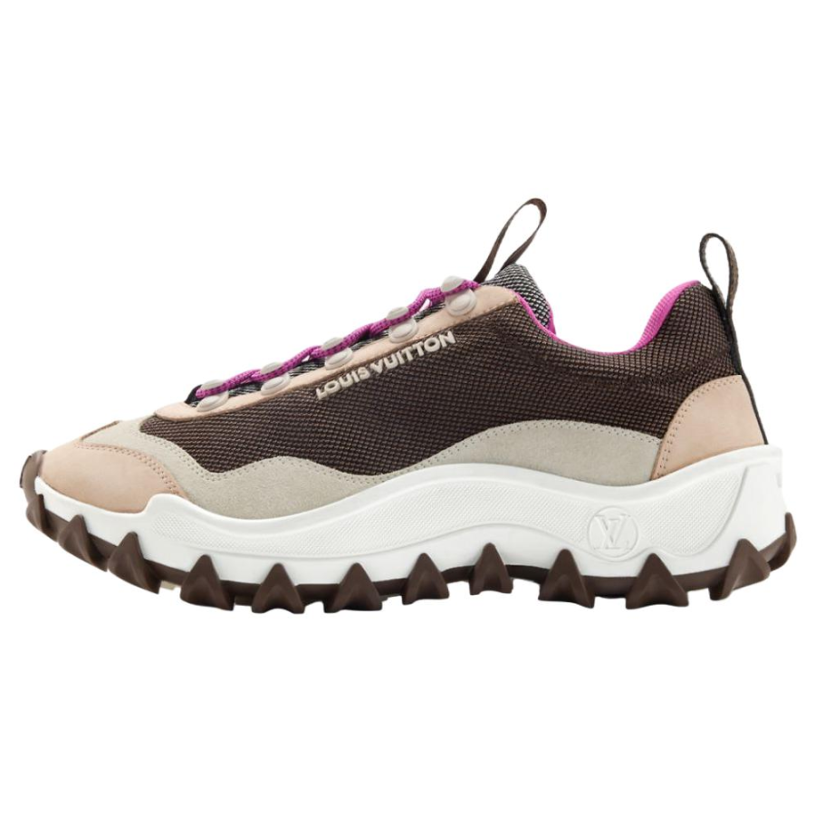 LOUIS VUITTON Rossyrush Xplorer Cow Leather Low top Casual Shoes Women's Chestnut