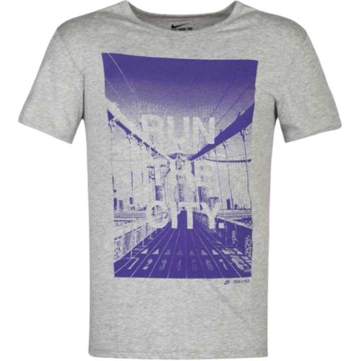 Nike Nike T Shirts Men's Gray Crew Neck