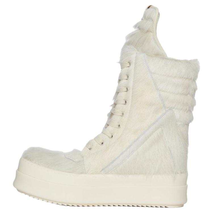 RICK OWENS RICK OWENS/RO CONCORDIANS RUNWAY MEGAGEOBASKETS High top Skateboard Shoes Men's White