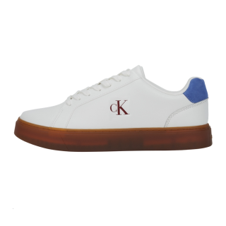 CKJ CALVIN KLEIN JEANS Low top Skateboard Shoes Men's White & Blue