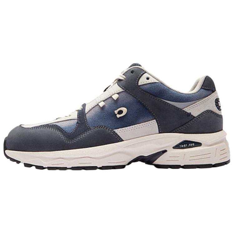 COACH C301 Leather Low top Casual Shoes Women's Blue