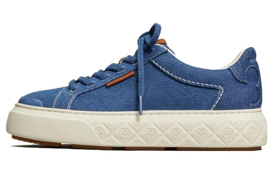 TORY BURCH Ladybug Low top Skateboard Shoes Women's Blue