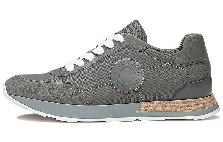 HERMES Drive Low top Casual Shoes Women's Ash Gray