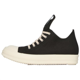 Rick Owens DRKSHDW Hollywood Low top Canvas Shoes Men's Black