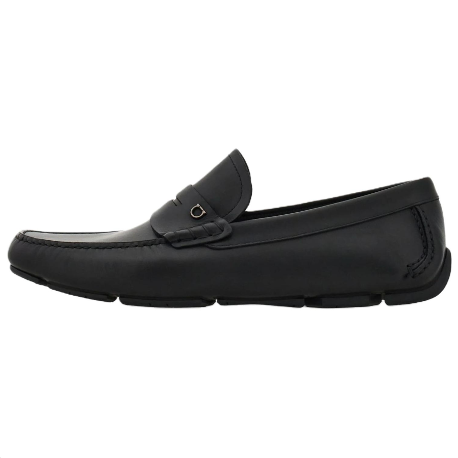FERRAGAMO Gancini Casual Shoes Men's Black