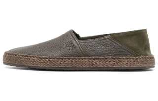 Henderson Baracco Grained-texture Leather Espadrilles