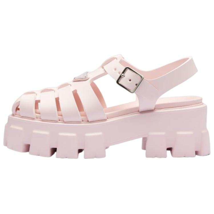 PRADA PRADA Monolith Foam Rubber 55mm Sandals Alabaster Pink Women's