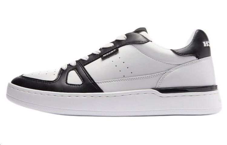 COACH Clip Leather Low top Skateboard Shoes Women's White