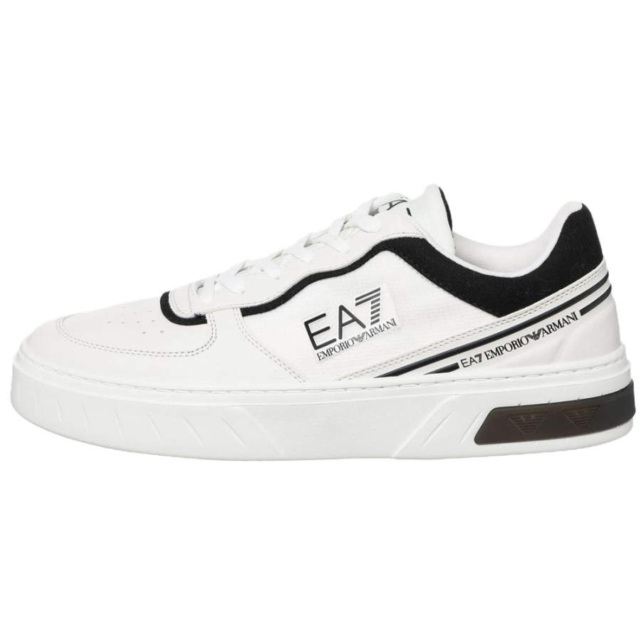 EMPORIO ARMANI Ea7 EMPORIO ARMANI Logo Patch Panelled Lace Up Sneakers